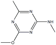 2-甲胺基-4-甲氧基-6-甲基-1,3,5-三嗪 结构式