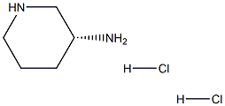 3-R-(-)-哌啶胺二盐酸盐 结构式