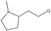 N-甲基-2-(2-氯乙基)吡咯烷 结构式