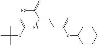 BOC-谷氨酸(环已酯) 结构式