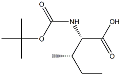 BOC-异亮氨酸 结构式