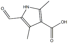 2,4-二甲基吡咯-3-羧酸-5-甲醛 结构式