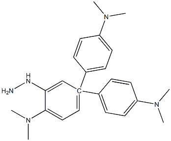 3,3-双(4-二甲氨基苯基)-6-二甲氨基苯酞 结构式