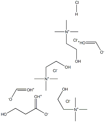 胆碱盐酸盐[(2-羟乙基)三甲基氯化铵] 结构式