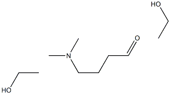 4-N,N-二甲氨基丁醛缩二乙醇 结构式