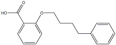 4-苯丁氧基苯甲酸 结构式