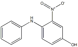 2-硝基-4-羟基二苯胺 结构式