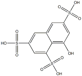 1-萘酚-3,6,8-三磺酸 结构式