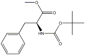 BOC-L-苯丙氨酸甲酯 结构式