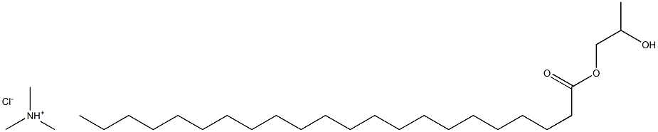 山嵛酸-2-羟基丙酯基三甲基氯化铵 结构式