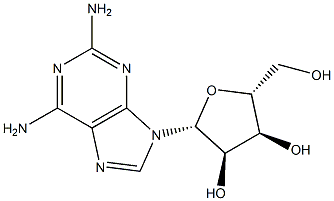 2,6-二氨基嘌呤核苷 结构式