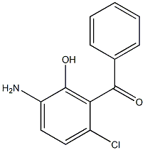 2-羟基-3-苯甲酰-对氯苯胺 结构式