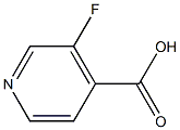 3-氟-4-羧酸吡啶 结构式