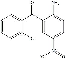 2-氨基-2'-氯-5-硝基二苯甲酮 结构式