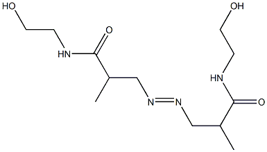 N,N'-二(2-羟乙基)-偶氮二异丁酰胺 结构式