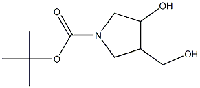 1-BOC-4-羟甲基-3-羟基吡咯烷 结构式