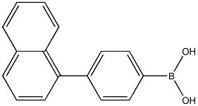 4-(1-萘)苯硼酸 结构式