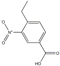 3-硝基-4-乙基苯甲酸 结构式