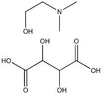 L-(+)-二甲氨基乙醇酒石酸氢盐 结构式