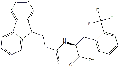 FMOC-L-2-三氟甲基苯丙氨酸 结构式