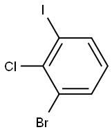 2-氯-3-碘溴苯 结构式