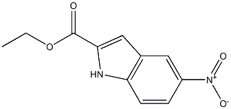 5-硝基吲哚-2-甲酸乙酯 结构式