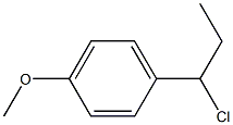 1-(1-氯丙基)-4-甲氧基苯 结构式