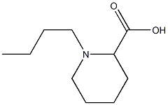 1-Butylpiperidine-2-carboxylic acid 结构式