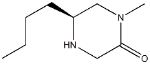 (S)-5-BUTYL-1-METHYLPIPERAZIN-2-ONE 结构式