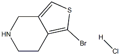 1-BROMO-4,5,6,7-TETRAHYDROTHIENO[3,4-C]PYRIDINEHYDROCHLORIDE 结构式