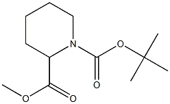 1-BOC-2-哌啶甲酸甲酯 结构式