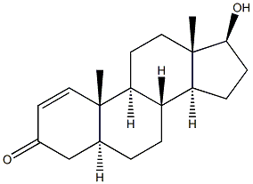 17BETA-HYDROXY-5ALPHA-ANDROST-1-ENE-3-ONE 结构式