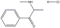 DL-ALPHA-METHYLAMINOPROPIOPHENONEHYDROCHLORIDE 结构式