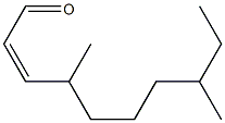 CIS,CIS-4,8-DIMETHYL DECENAL 结构式