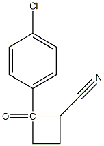 1-(4-chlorophenyl)-cyclobutyronitrile 结构式