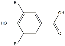 3,5-dibromo-p-hydroxybenzoic acid 结构式