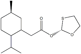 (1R,2S,5R)-menthyl-5R-acetoxy-[1,3]-oxathiolane-2R 结构式