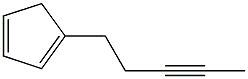 1-(3-Pentynyl)-1,3-cyclopentadiene 结构式