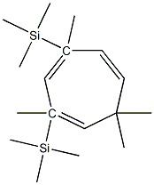 1,3,5-Cycloheptatriene, 2,4,7,7-tetramethyl-2,4-bis(trimethylsilyl)- 结构式