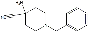 1-Benzyl-4-cyano-4-piperidinamine 结构式