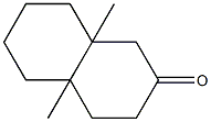 1H-Naphthalen-2-one, 3,4,5,6,7,8-hexahydro-4a,8a-dimethyl- 结构式