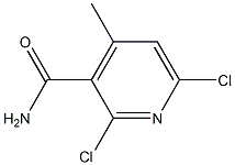 2,6-dichloro-4-methyl-3-pyridinecarboxamid 结构式