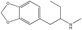 2-Methylamino-1-(3,4-methylenedioxyphenyl)butane 结构式