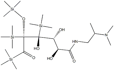 N-[2-(N,N-Dimethylamino)propyl]-d-glucuronamide, tetra(trimethylsilyl) 结构式