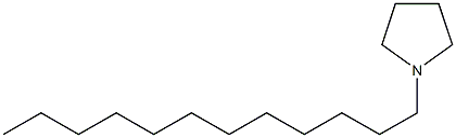 N-dodecylpyrrolidine 结构式