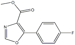 Methyl 5-(4-fluorophenyl)-1,3-oxazole-4-carboxylate 结构式