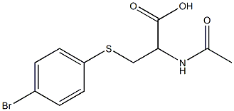 2-(Acetamido)-3-[(4-bromophenyl)thio]propanoic acid 结构式