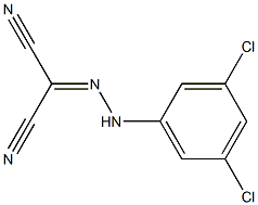 2-[2-(3,5-Dichlorophenyl)hydrazono]malononitrile 95% 结构式