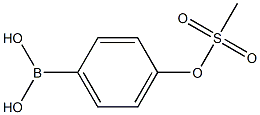 4-[(Methylsulphonyl)oxy]benzeneboronic acid 98% 结构式