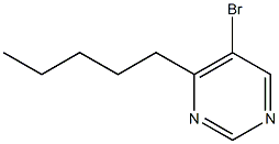 5-Bromo-4-pentylpyrimidine 结构式